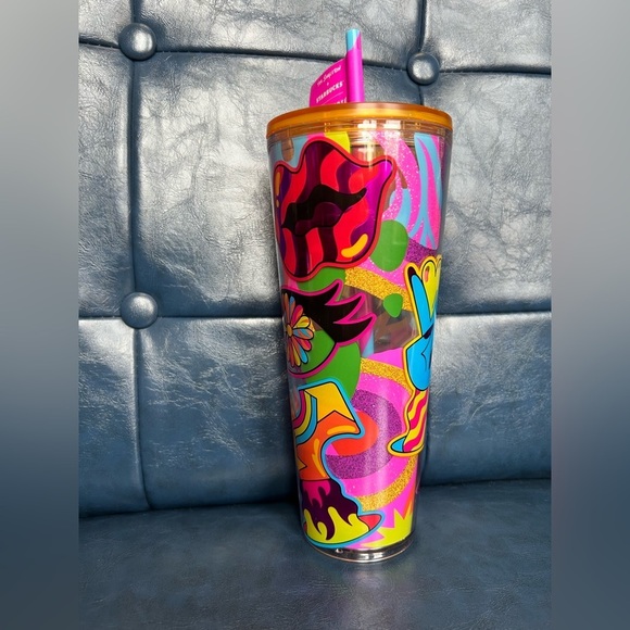 New Starbucks Summer 2023 Tom Singleton Pride Pink 24oz Venti Tumbler Co… - Picture 3 of 4